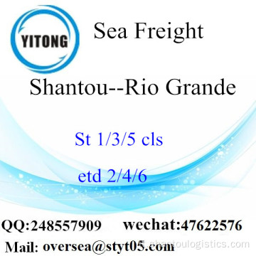Shantou Port LCL Consolidamento A Rio Grande